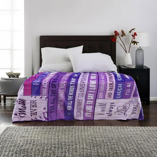 Soft Purple Mom Blanket 60x50 inches 2