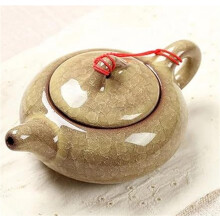Red Teapot Chinese Traditional Ice Crack Glaze 1 Piece