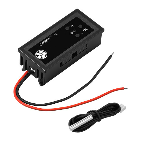 Fan Temperature Controller with Digital RPM Display and