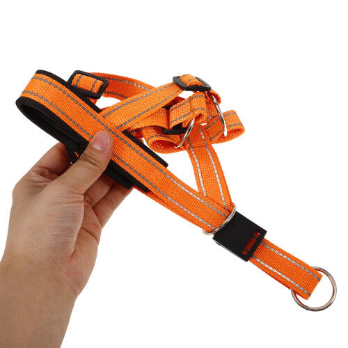 MUSEYA Nylon Dog Muzzle Orange for Outdoor Walks 1 Set 1