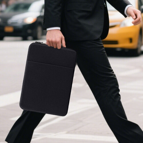 Laptoptasche 15,6 Zoll, Leinen, wasserabweisend, mit Frontöffnung 2