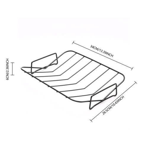 Nonstick Roasting Pan with V-Rack 13.39 Inch 2