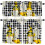 Kitchen Curtain Valance Set Black White Buffalo Plaid 2 pcs 1