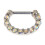 Titanium Micro Cubic Zirconia Nose Hoop Ring Unisex 7