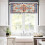 Boho Kitchen Curtains Set Rod Pocket Vintage Floral Pattern 3