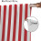 Abstract Red White Stripe Thermal Curtains Rod Pocket 63x63 6