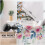 Pink Floral Kitchen Curtains Rod Pocket Abstract Peony 5