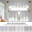 White Christmas Snow Kitchen Tier Curtains 2 Pack 26x24 6
