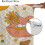 70S Lips Curtains Retro Boho Mushroom Orange Checkered 6