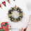 Christmas Wreath Pinecone Gold Decor 12 inch 6