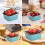 Mini Square Baking Cups with Lids 5oz Aluminum Foil 4
