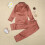 Girls Glitter Satin Pajama Set Solid Color 2 Piece 4