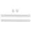 White Plastic Drawer Slides Heavy Duty 1 Set 1