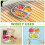 Stainless Steel Kids Plates Stackable Divided with Lid 4PCS 4