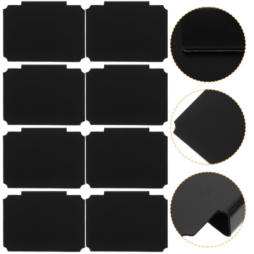 Black Basket Label Clips 12 Pcs