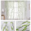 White Wicker Shade Curtain Sheer Gauze Panel 1 piece 6