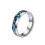 Tungsten Steel Abalone Shell Opal Ring 6mm Silver Size 11 1