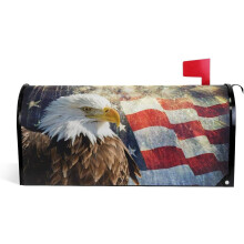 Eagle and American Flag Magnetic Mailbox Cover 18" x 20.8"