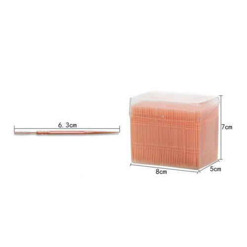 Toothpick Set Double-Headed Brushed Soft Plastic 1100 Pcs 2