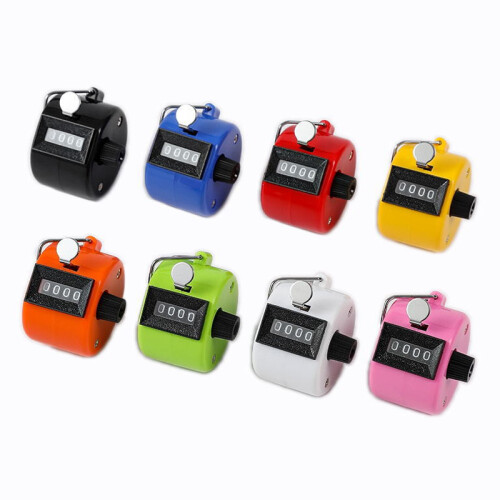 Dual Clicker Golf Tally Counter 4-Digit Black Compact 2