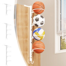 Vertical Ball Rack Durable Standing or Wall-Mount for