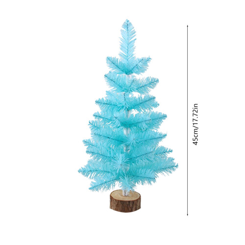 Artificial Christmas Tree Blue 17.7 Inch with Stand 2