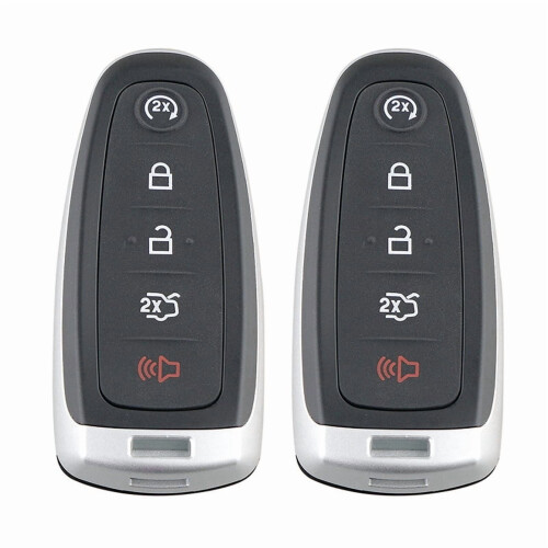 Car Smart Remote Key 433MHz 5 Button 2 Pack