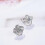 925 Sterling Silver Stud Earrings with Cubic Zirconia 4