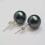 South Sea Shell Pearl Earrings Silver Stud 6 Colors 10mm 8