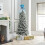Sky Blue Christmas Tree Topper Hat Gingerbread Man 8.66 Inch 6