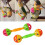Bell Bird Toy Plastic Dual Ball Interactive Toy for Parrot 5