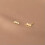Sterling Silver 925 Triple Clear Crystal Stud Earrings 4