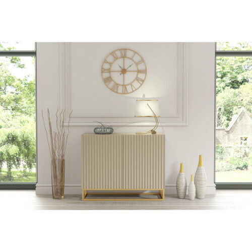 Creative Furniture Ripple Cashmere 100cm Sideboard- Modern Fluted Design 1