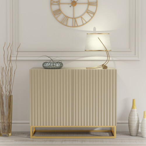Creative Furniture Ripple Cashmere 100cm Sideboard- Modern Fluted Design