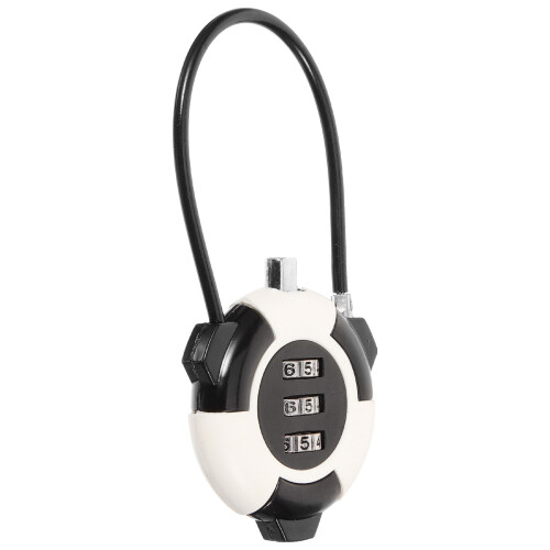 Wire Lock Cable 3-Digit Combination Padlock for Metal
