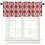 Red Heart Plaid Curtains Home Decor 2 pcs 4