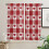 Red Heart Plaid Curtains Home Decor 2 pcs 5
