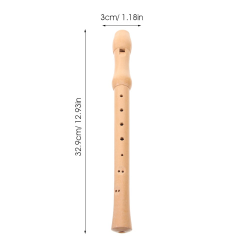 Soprano Recorder Wooden 8-Hole 1 Set 1