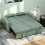 Three-Way Two-Seater Sofa Bed - Green 4