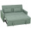 Three-Way Two-Seater Sofa Bed - Green 2