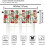 Red Christmas Snowflake Kitchen Valance 54x18 Inch 1 Panel 2