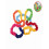 Multi-Color Stretch Bands Set Elastic Resistance Bands for 1