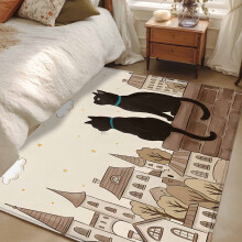 Rectangle Rug Japanese Rustic Farm Design 4x6 ft