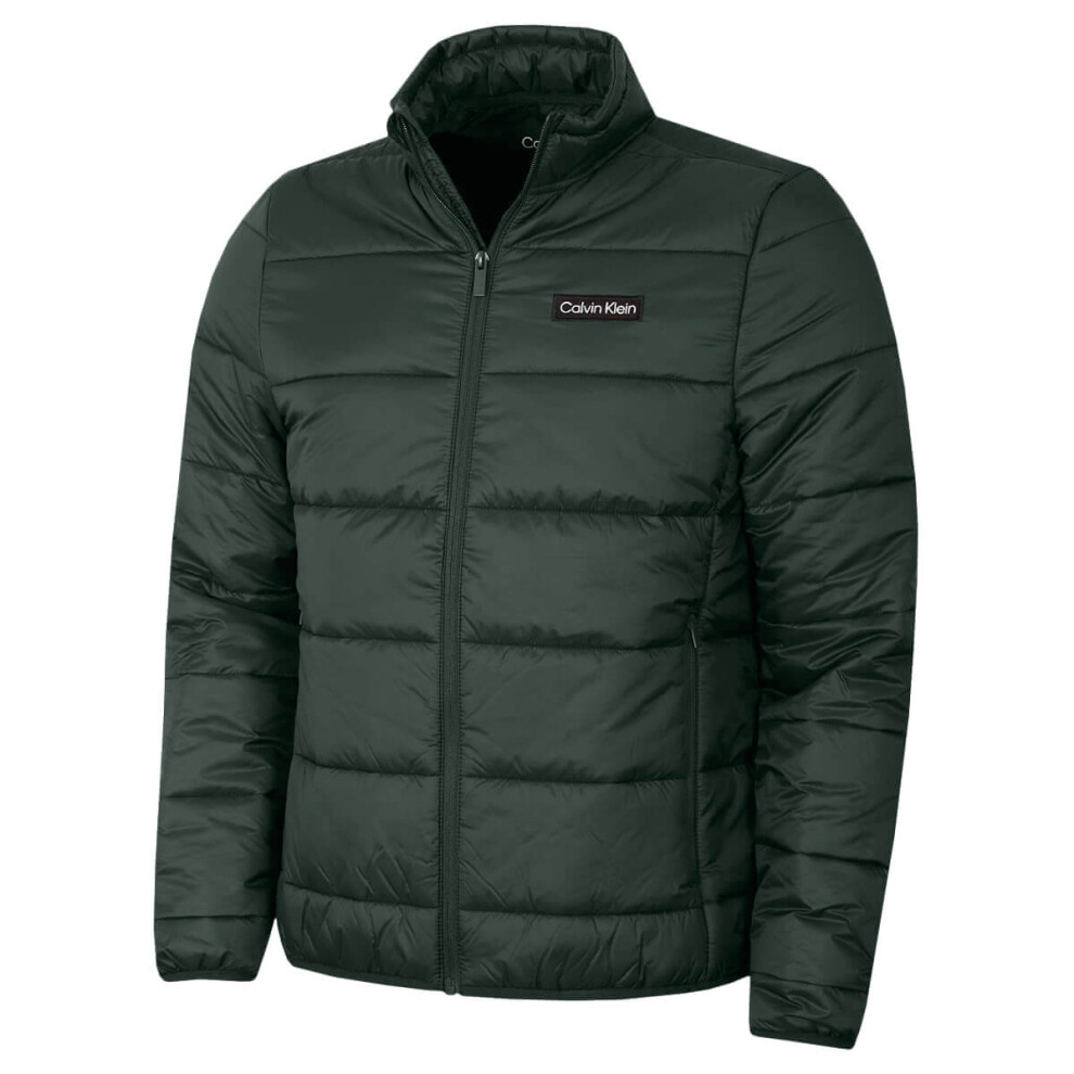 Calvin Klein (Xxl, Evergreen) Mens 2026 Adventure Full Zip Packable Padded Jacket