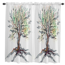 Musical Notes Curtain for Living Room Kids Bedroom Kitchen