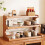 Wood Desk Organizer Shelf 3-Tier Brown 4