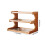 Wood Desk Organizer Shelf 3-Tier Brown 8