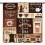 Brown Coffee Curtains Latte Pattern Rod Pocket Thermal 1