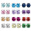 S925 Round Moissanite Stud Earrings 1 Pair 3