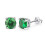 S925 Round Moissanite Stud Earrings 1 Pair 8